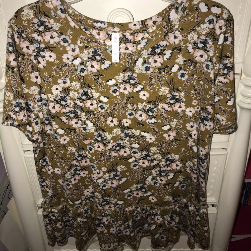 Mustard floral shirt